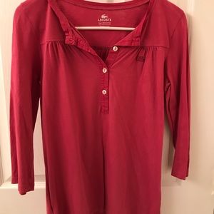 Lacoste 3/4 sleeve shirt